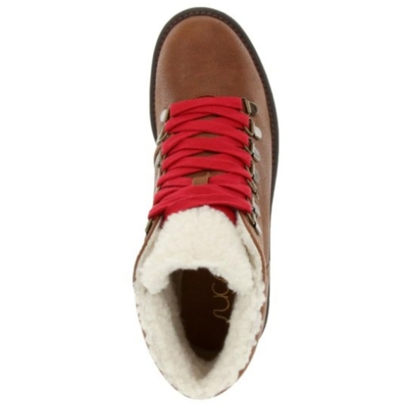 Sugar Marisol Lug Lined Boots Cognac -9.5 - Picture 2 of 6